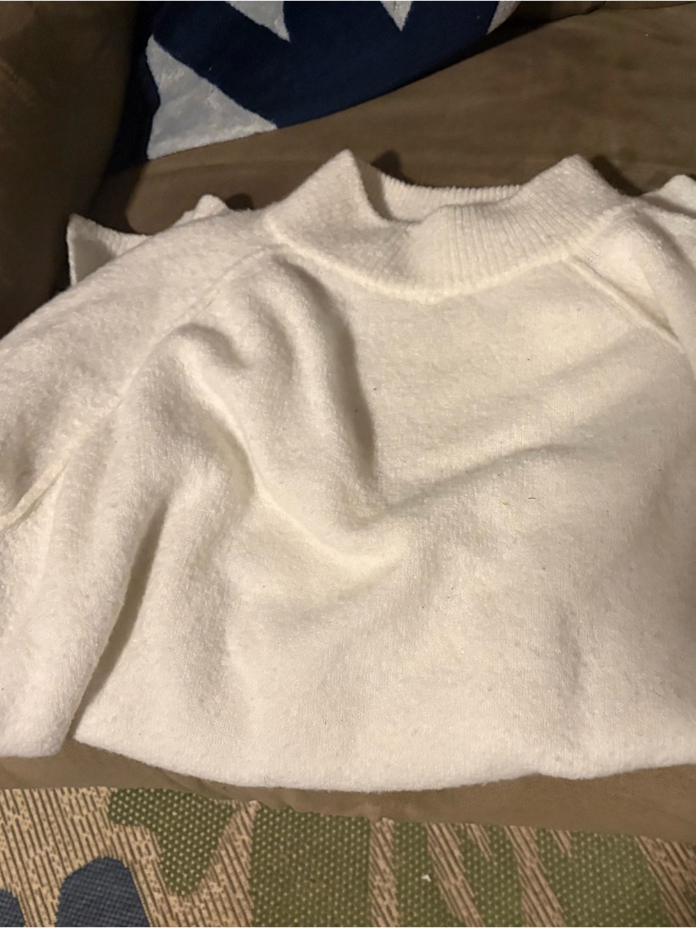 Calvin Klein White Turtleneck Sweater